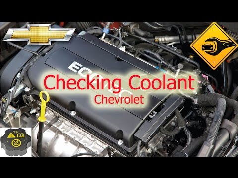Part of a video titled Checking Coolant | Chevrolet Cruze - YouTube