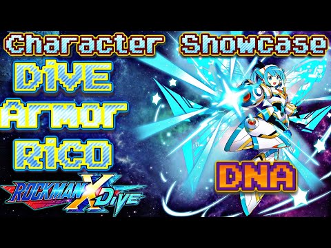Mega Man X DiVE - DiVE Armor RiCO (DNA) - Character Showcase