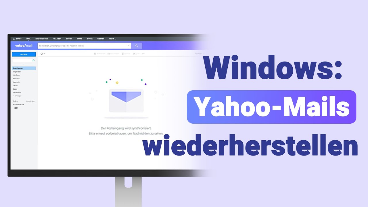 YouTube Video: Yahoo Mail mit D-Back for PC wiederherstellen