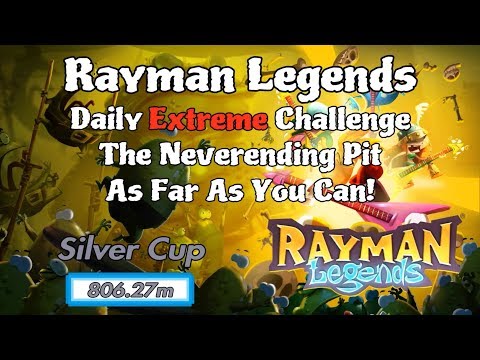 2) Rayman Legends - Daily Extreme Challenge - The Neverending Pit - As Far As You Can! 806.27m