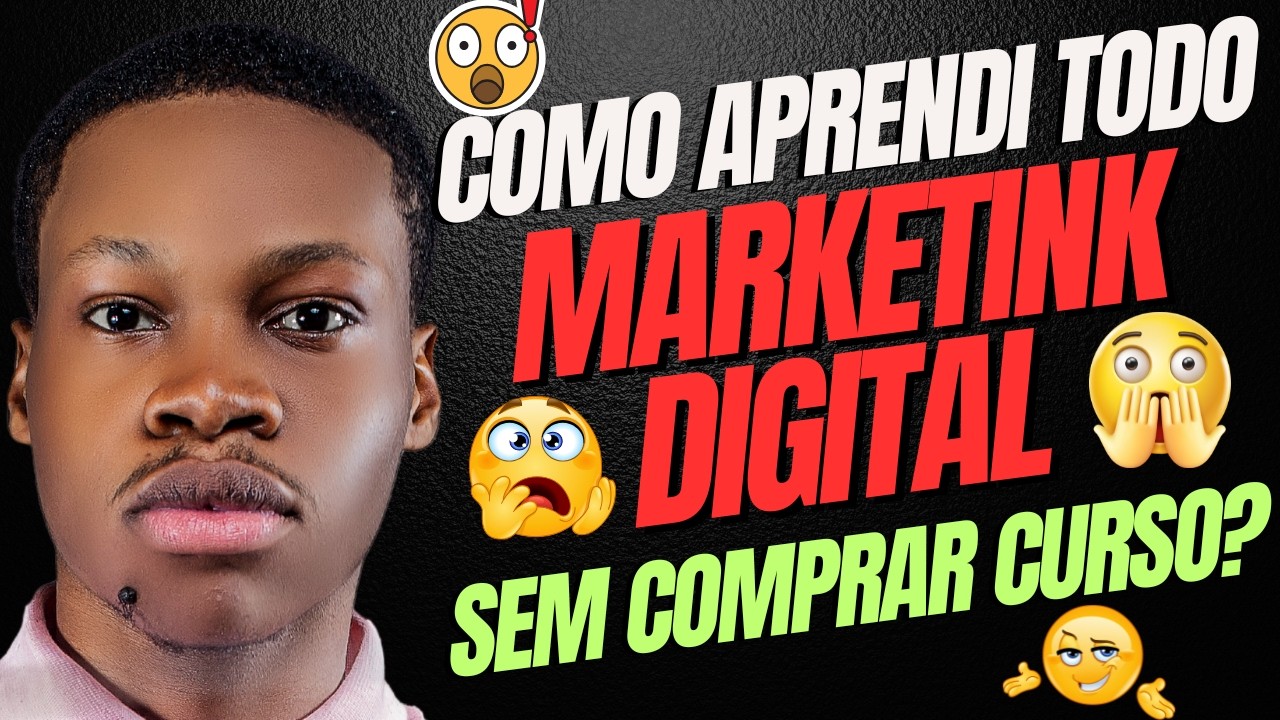 Como APRENDI TUDO sobre MARKETING DIGITAL sem comprar CURSO (Revelei Tudo)