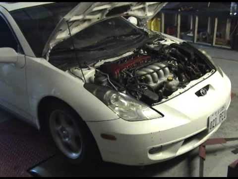 Celica GT-S Turbo 10psi 91 octane 350 hp Dyno run