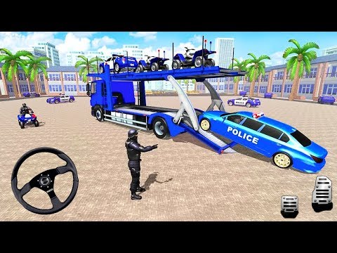 US Police Car Transport Cargo Ship Simulator - Android Gameplay