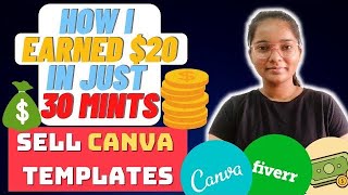I Earned $20 in just 30 minutes | EPISODE - 3 | Live Work on Fiverr | CANVA Templates