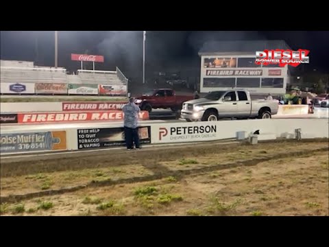 2004 Cummins ¼ Mile Drag Race with a Diesel Power Source 68/74/14 Turbo