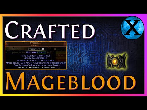 Path of Exile 3.18 I Crafted a Mageblood...Sort of.