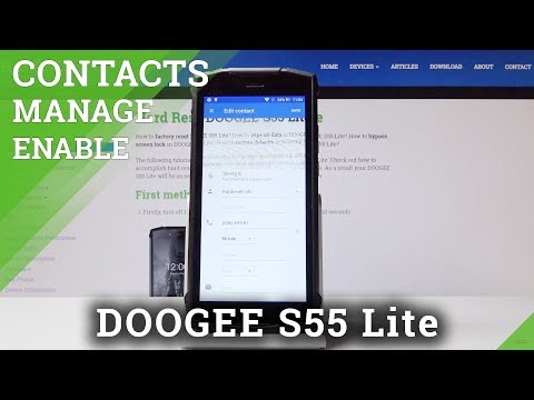 How to Manage Contacts in DOOGEE S55 Lite - Add Contact Photo
