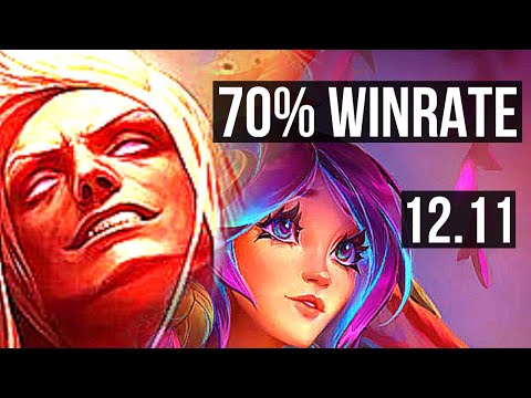 VLAD vs LILLIA (TOP) | 70% winrate, 6 solo kills, Legendary, 12/2/3 | EUW Master | 12.11