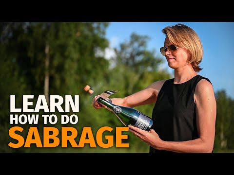How to Do Sabrage (Open Champagne Bottle With Sabre)