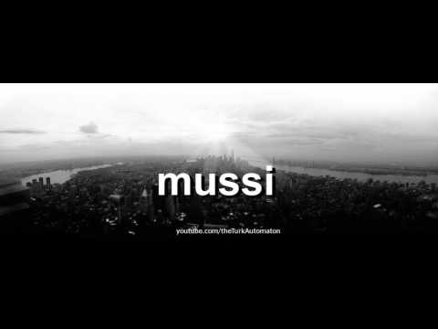 How to pronounce mussi in German