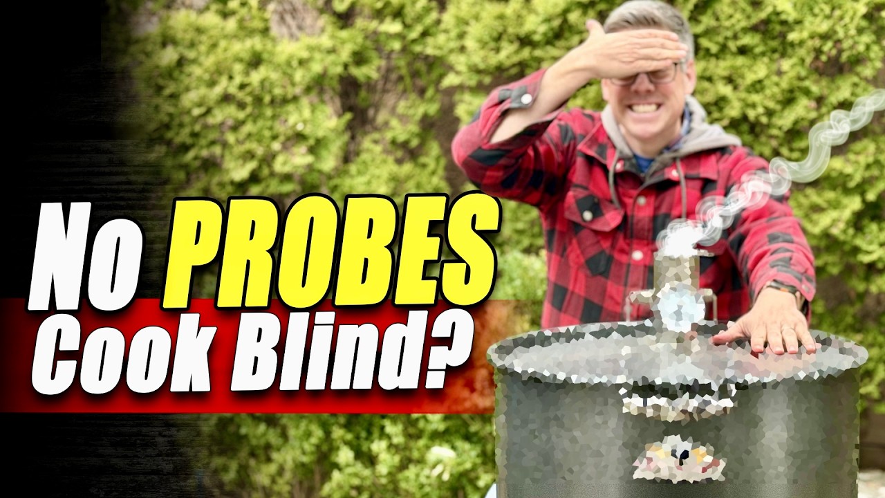 Smoking Pork Shoulder WITHOUT Thermometers On a NEW Drum Smoker (Bad Idea?)