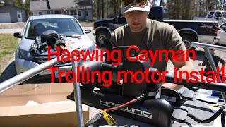HASWING 50736 GPS Bow Mount Trolling Motor Installation