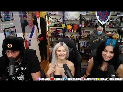 HasanAbi July 31, 2022 – Nadya from Pussy Riot and Eva Elfie visit, Andrew Tate Stunlock!