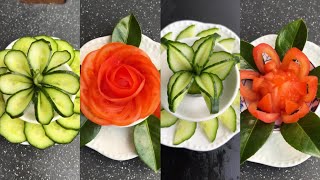 🔴6 Super Salad Decoration Ideas - Creative Food Art Ideas - Vegetable Carving Garnish