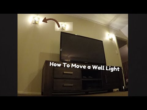 YouTube video about: How to move a wall light fixture?