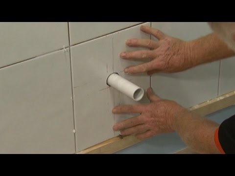 How to Cut Tiles Around Pipes