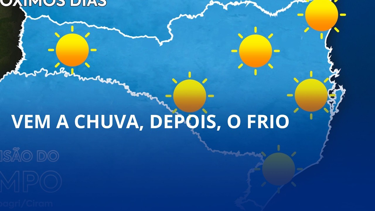 A partir da tarde desta quinta-feira, o avanço da massa de ar seco e frio derruba as temperaturas
