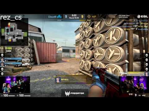 NIP versus Cloud9 at ESL ONE COLOGNE 2017 (Highlights) Rez 26-16