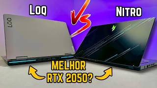 Lenovo LOQ vs Acer Nitro V - A BATALHA DOS NOTEBOOKS GAMER RTX 2050  - Qual Melhor? (REVIEW)