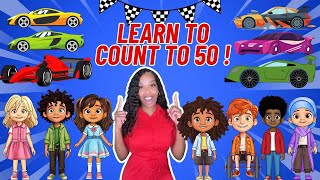 Learn to count to 50 | Learning with Ms Houston| The Counting Song