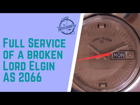 Full Service and Troubleshooting a Broken  Lord Elgin with a AS 2066 Movement