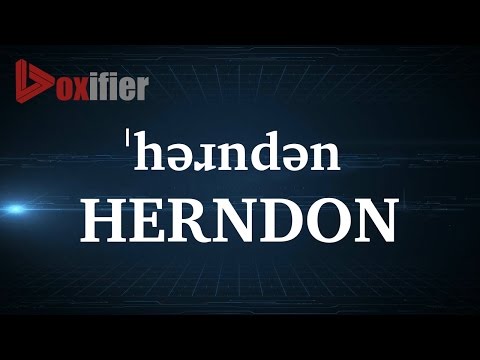 How to Pronunce Herndon in English - Voxifier.com