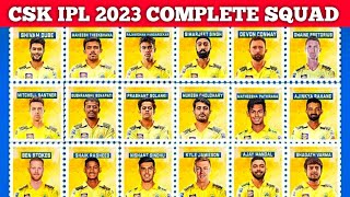IPL 2023 - Chennai Super Kings Full New Squad For IPL 2023 | Batsman, All Rounders, Bowlers
