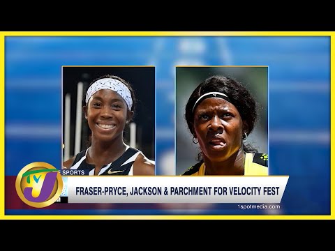 Shelly Ann Fraser Pryce, Jackson & Parchment for Velocity Fest April 22 2022