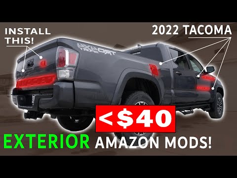 EASY AMAZON ACCESSORIES INSTALL on the 2022 Toyota Tacoma TRD Sport | Part A EXTERIOR MODS