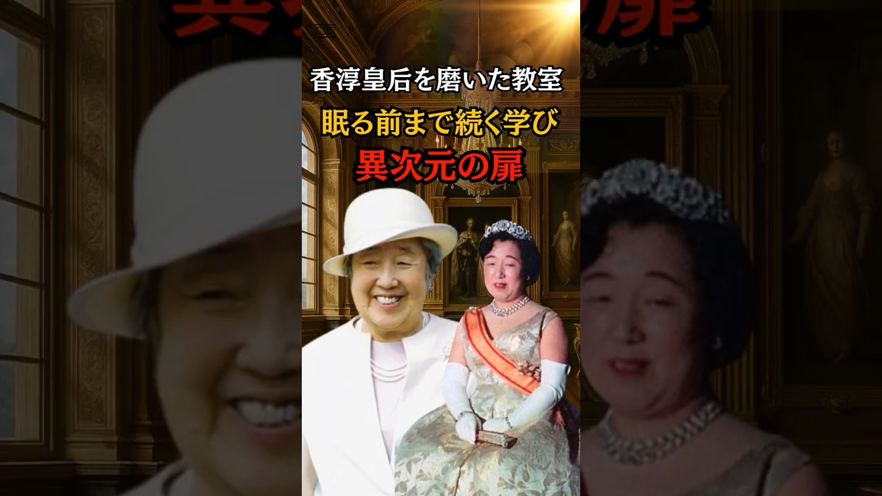 香淳皇后の妃教育全貌息遣いまで磨いた日々#shorts #皇室 #皇族