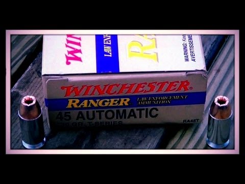 Winchester Ranger T 45 ACP 230gr JHP #RA45T Ballistics Gel Test (HD)