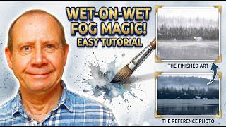 How I Paint Easy Misty Trees: Watercolor Wet on Wet for Beginners