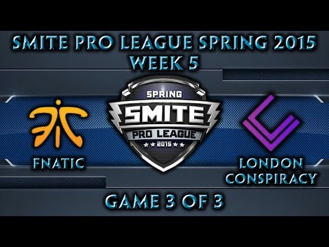 Smite Pro League: EU Week 5 - Fnatic vs. London Conspiracy (Game 3 of 3)