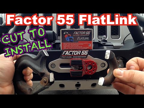 Factor 55 Flat link Installation With Non-Removable Winch Hook