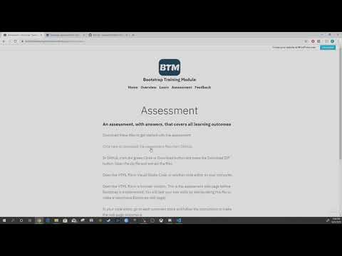 Bootstrap Training Module Website Tutorial Video   2019 09 22 14 43 03