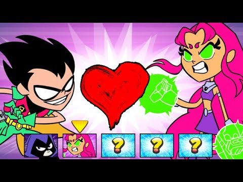 Teen Titans Go! - Jump Jousts - Will You Be My Valentine Starfire? [Cartoon Network Games] Video