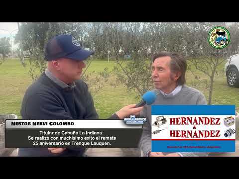 Nestor Nervi Colombo- Cabaña La Indiana.Remate 25 aniversario en Trenque Lauquen.