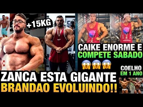 CAIKE MOSTRA SHAPE - ZANCA GIGANTE ( +15 KG) - BRANDÃO EVOLUINDO NA PREPARAÇÃO E MAIS