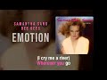 Emotion | Samantha Sang and Bee Gees | Karaoke