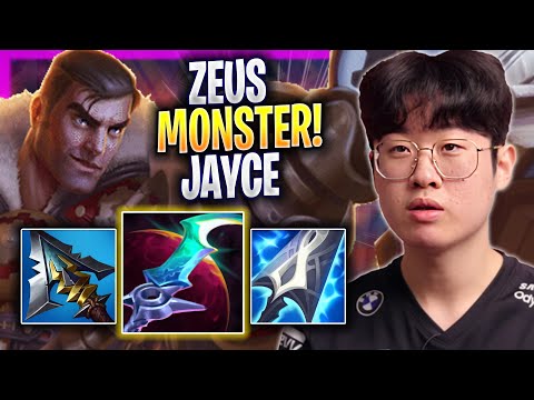ZEUS IS A MONSTER WITH JAYCE! - T1 Zeus Plays Jayce TOP vs Jax! | Season 2023