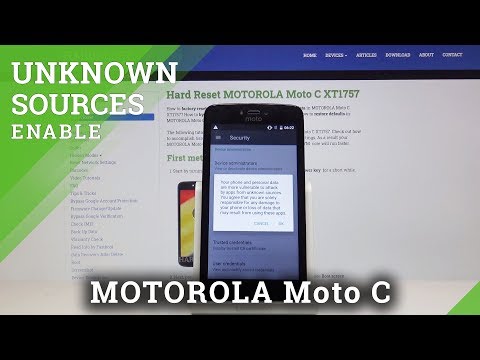 How to Install Apps from Unknown Sources on MOTOROLA Moto C - Allow Installation