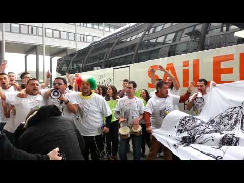 Simone Mangiapane - Fanbus Ankunft