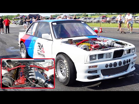 AWD G42 Turbo M50-Powered BMW E30 Drag Car