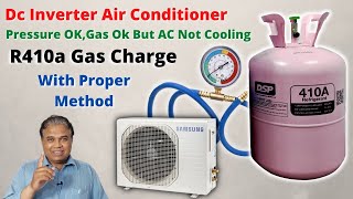 R410a Gas Charging In Inverter Ac | 100% Practical | Air conditioner Refrigerant Refill
