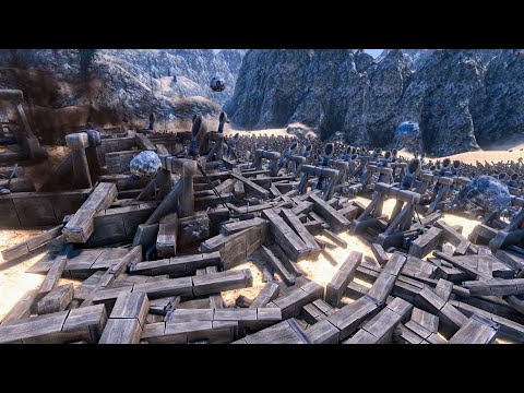 10000 Red Coats VS 8000 Catapults -  Ultimate Epic Battle Simulator 2 UEBS 2