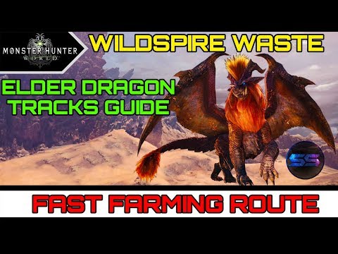MHW - Wildspire Waste Elder Dragon Tracks Fast Farm Route | Guide