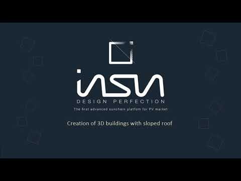 inSun - Tutorial 3: Creation of 3D buildings with sloped roof