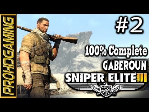 Sniper Elite 3 (PC) I Mission # 2 Gaberoun I Walkthrough/Collectibles/Opt Objectives I[HD]