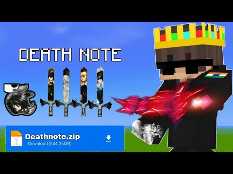KILL OR BE KILLED! Death Note texture pack in Minecraft 1.19!