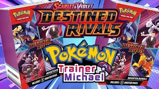 Pokémon Trainer Michael opening 2/2 destined rivals booster bundels!